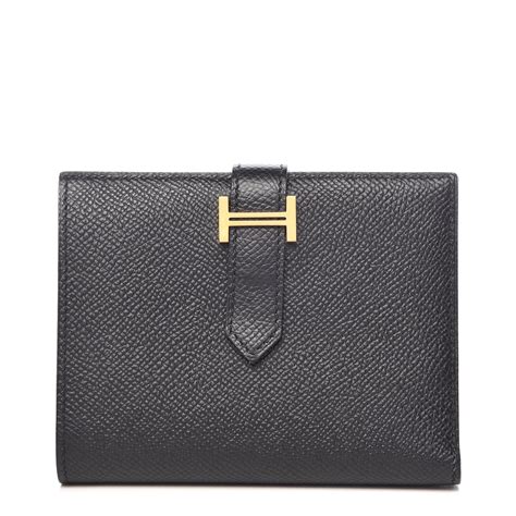 hermes leather wallet black|bearn compact wallet Hermes.